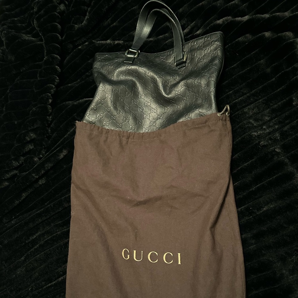 Black Gucci Leather tote